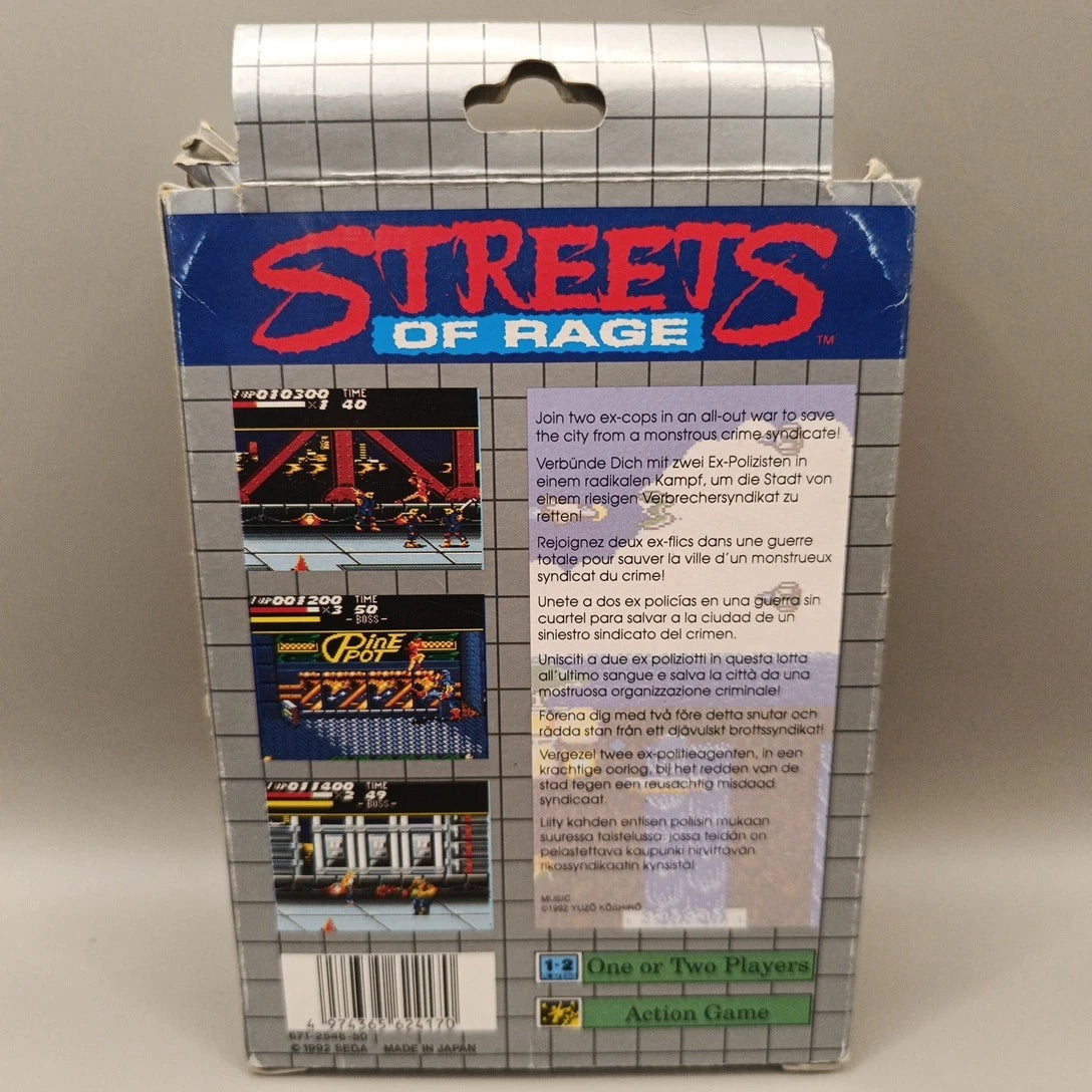 Streets Of Rage Game Gear
