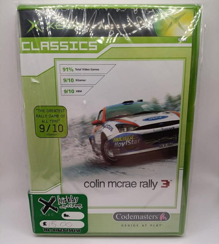 Classic Colin Mcrae Rally 3 Sealed Xbox Original