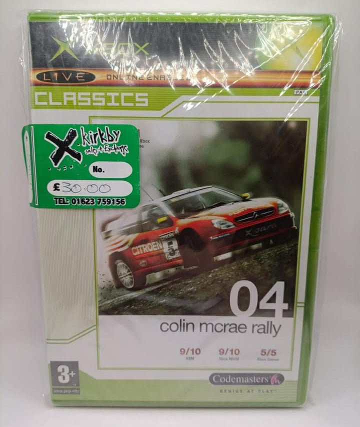 Colin Mcrae Rally 04 Classics Sealed Xbox Original